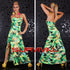 Strapless Floral Maxi Dress